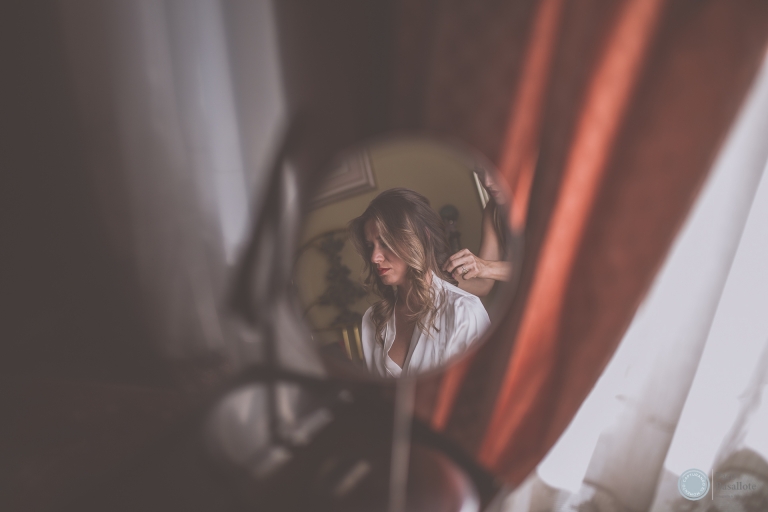 Preparativos de la boda, fotografia de la novia.